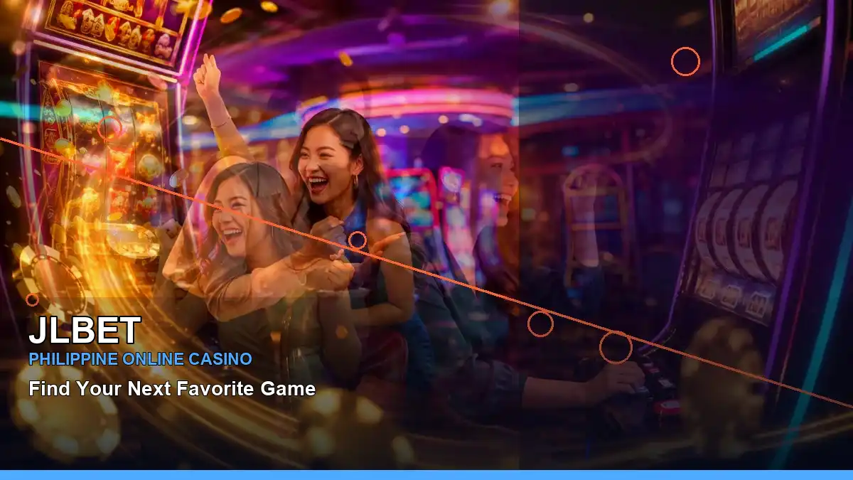 JLBET reels casino bonus games in a right-diagonal scene for the JLBET brand search, casino access, games, account help and
